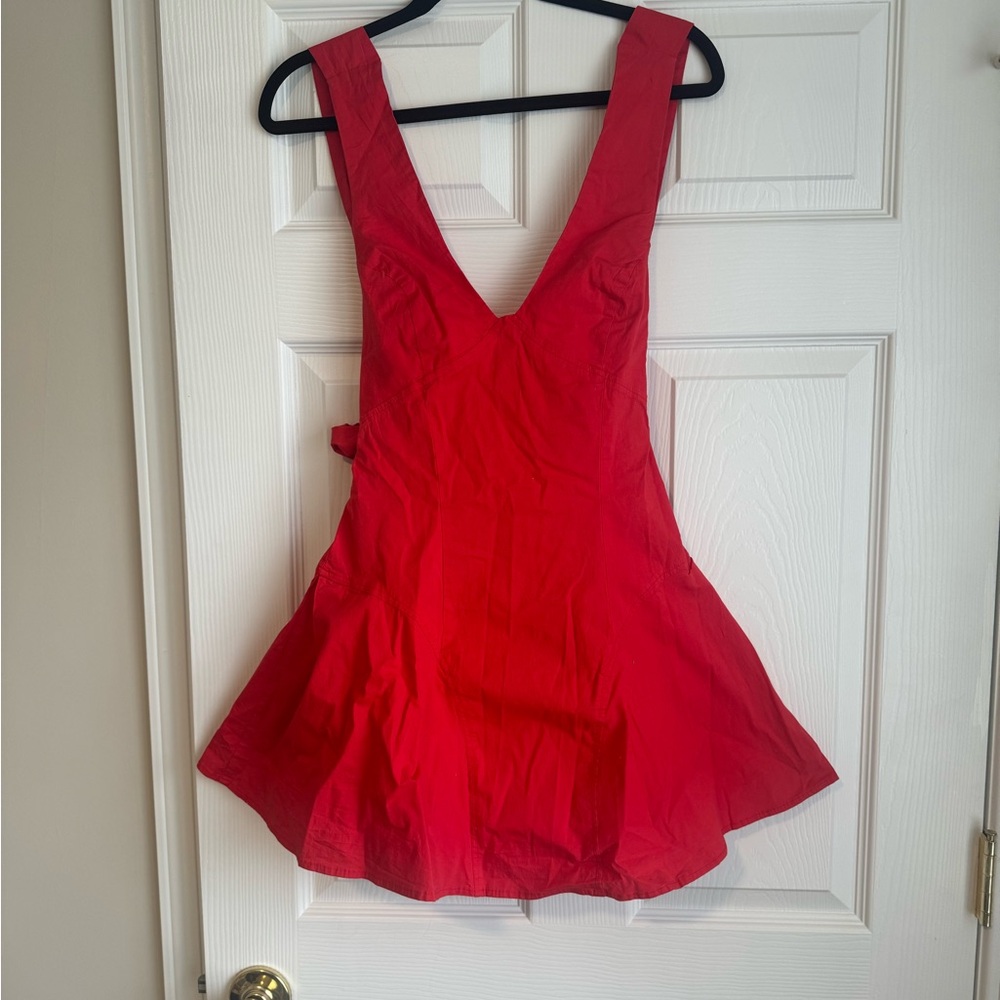 Free People Red Sleeveless Dress